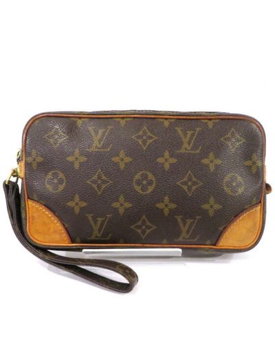 Louis Vuitton Marly Canvas Clutch Bag (pre-owned) - Brown