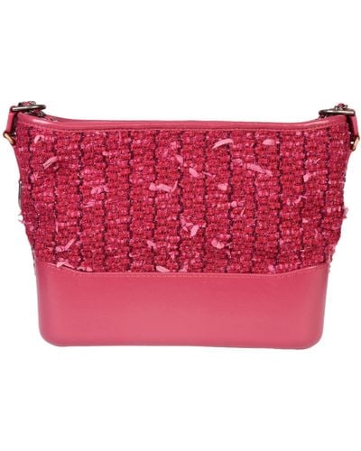 Chanel Gabrielle Tweed Shoulder Bag (pre-owned) - Red