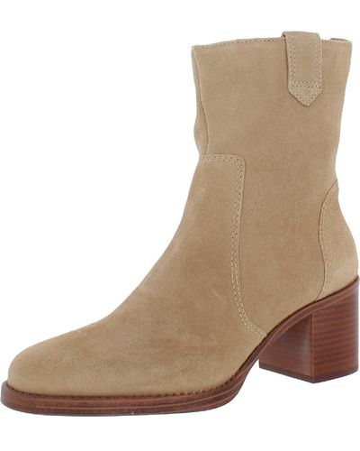Vince Camuto Zanilla Zip Up Ankle Boots - Brown