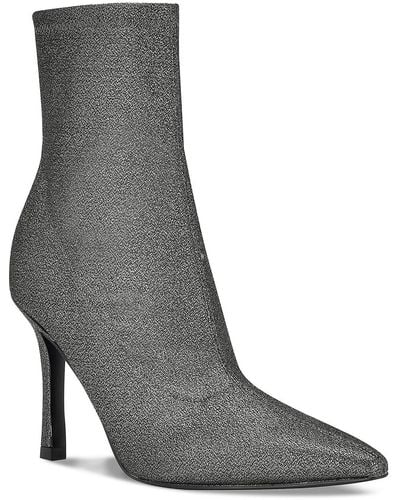 Marc Fisher Kellen Glitter Pointed Toe Ankle Boots - Gray