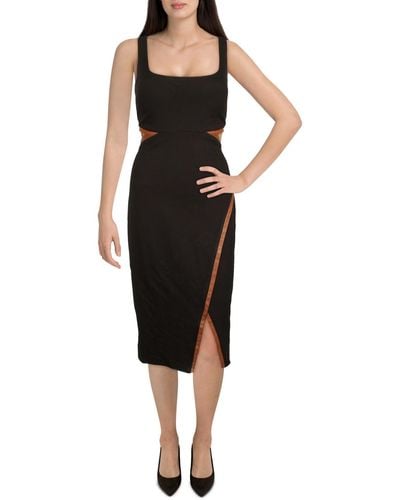 Jessica Howard Wl Midi Cocktail And Party Dress - Black