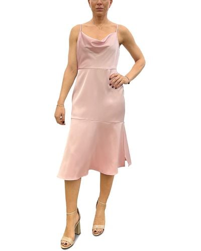 Sam Edelman Silk Midi Slip Dress - Pink