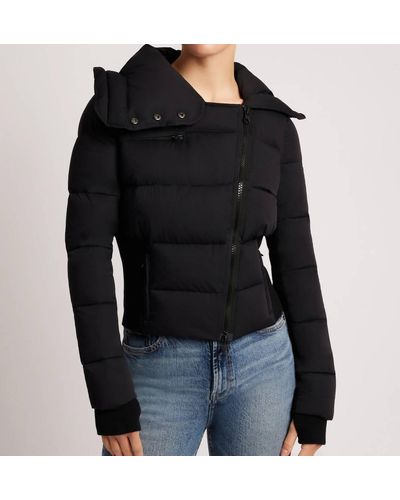 BLANC NOIR Asymetrical Puffer Jacket - Black