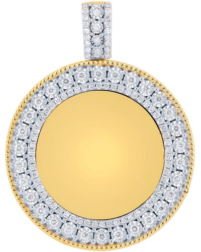 Monary 10k Gold Pendants With 0.8 Ct. Diamonds - Yellow