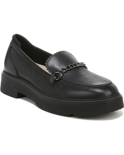 Dr. Scholls Venus Leather Slip On Loafers - Black