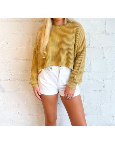 COTTON CANDY FASHION All I Want To Be Sweater - Yellow