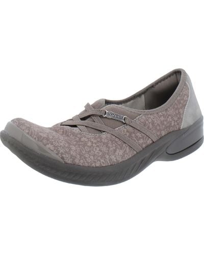 Bzees Niche Ii Memory Foam Arch Support Round-toe Shoes - Gray