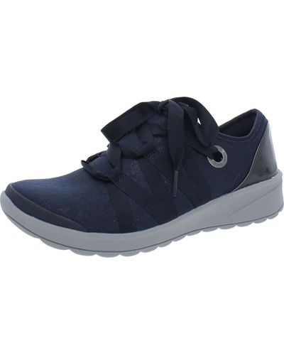 Bzees Glisten Cushioned Footbed Man Made Casual And Fashion Sneakers - Blue