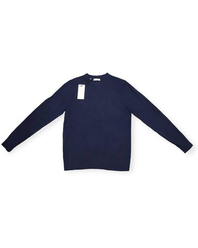 SELECTED Crewneck Sweater Peacoat - Blue