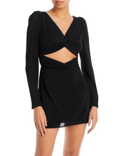 LoveShackFancy Nanita Cut-out Short Mini Dress - Black