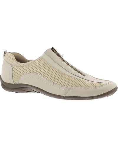 Walking Cradles Arena Zipper Slip On Casual Shoes - White