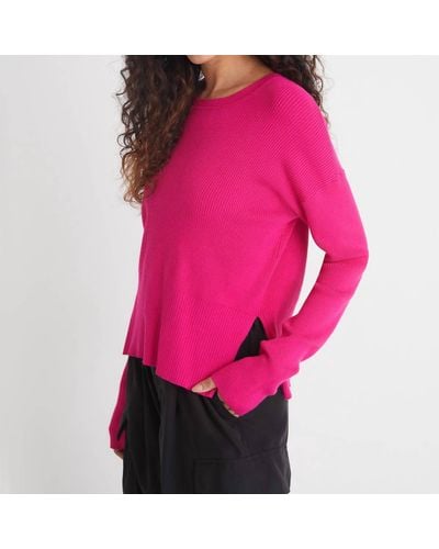 525 America Nola Rib Crewneck Sweater - Pink