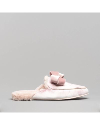 Ted Baker Bhaybe Satin Moccasin Slippers In Pink