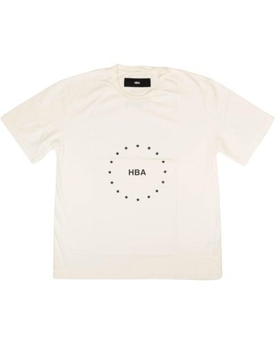 Hood By Air White Star Short Sleeve T-shirt - Natural