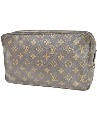 Louis Vuitton Trousse De Toilette Canvas Clutch Bag (pre-owned) - Gray