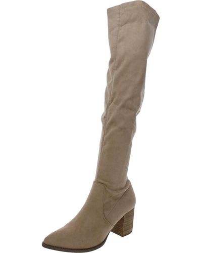 DV by Dolce Vita Tempt Faux Suede Over-the-knee Boots - Brown