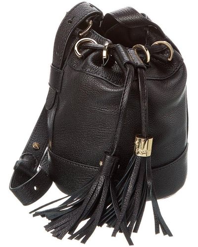 See By Chloé Vicki Small Leather Bucket Bag - Black