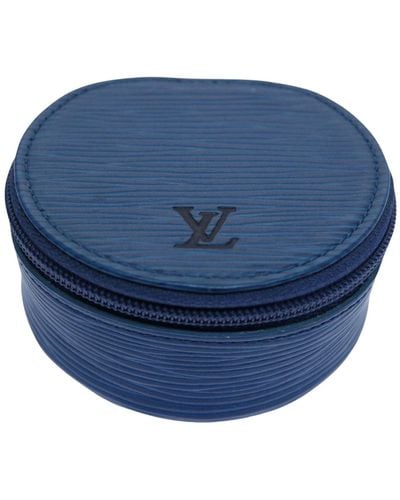 Louis Vuitton Ecrin Leather Clutch Bag (pre-owned) - Blue