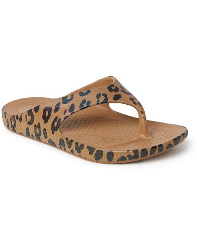Dearfoams Ecocozy By Sustainable Comfort Thong Sandal - Brown
