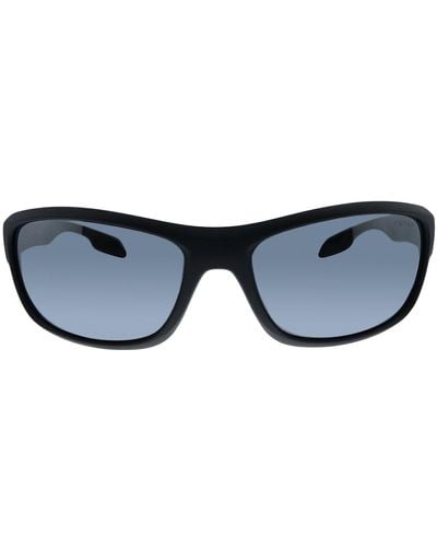 Prada Linea Rossa Ps 13us 1bo5l0 Rectangle Sunglasses - Black