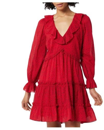 Joie Adanson Mini Cotton Dress - Red