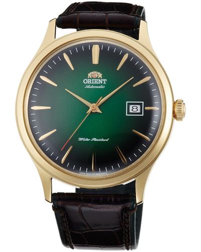 Orient 42mm Leather Watch Fac08002f0 - Green
