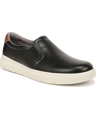 Dr. Scholls Madison Faux Leather Slip On Casual And Fashion Sneakers - Black