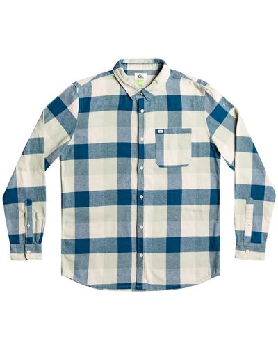Quiksilver Long Sleeve Regular Fit Button-down Shirt - Blue
