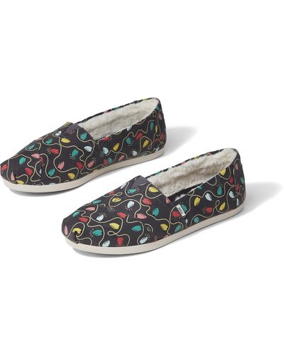 TOMS Alpargata Printed Flats Fashion Loafers - Multicolor