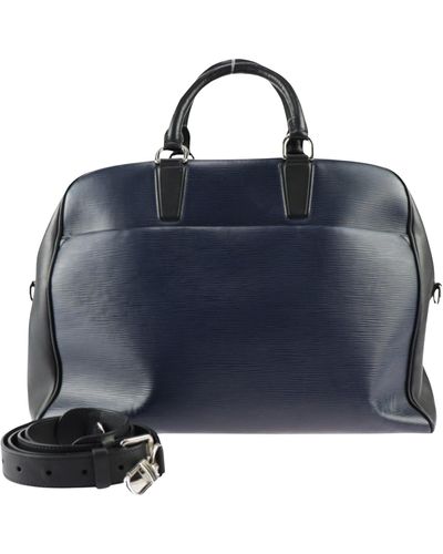 Louis Vuitton Bowling Leather Handbag (pre-owned) - Blue