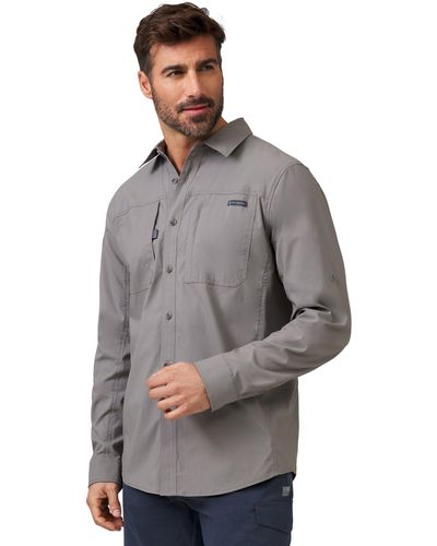 Free Country Acadia Long Sleeve Shirt - Gray