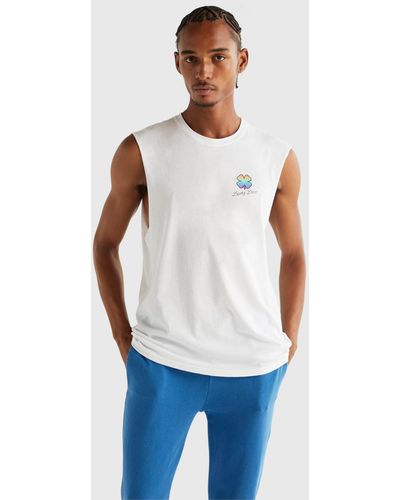 Lucky Brand Pride Gender Neutral Muscle Tee - White
