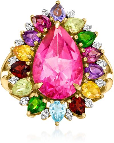 Ross-Simons Topaz And Multi-gemstone Ring - Pink