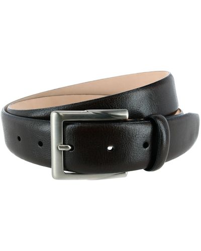Trafalgar Rafferty 35mm Italian Leather Dress Belt - Black