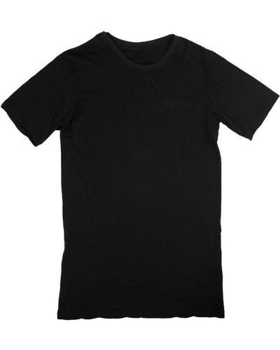 Unravel Project Cotton Elongated Fitted T-shirt - Black