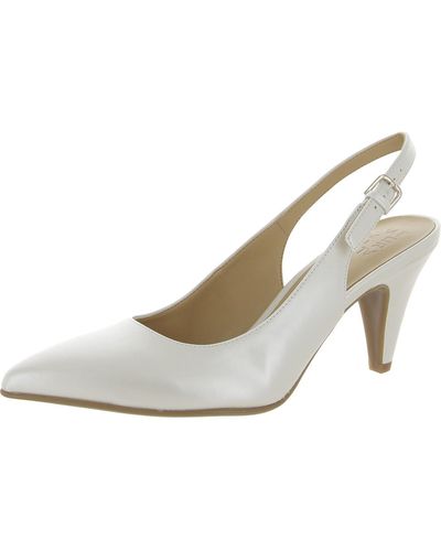 Naturalizer Felicia Leather Slingback Pumps in Natural | Lyst