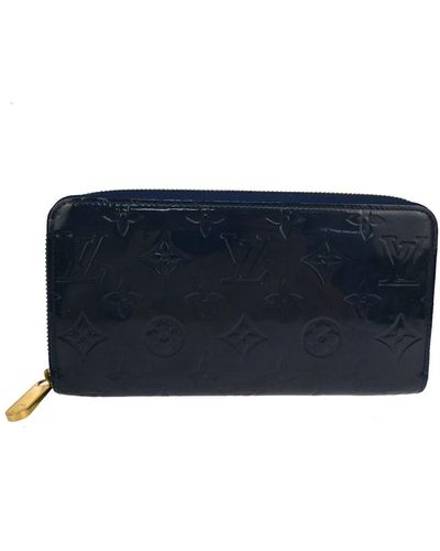 Louis Vuitton Portefeuille Zippy Patent Leather Wallet (pre-owned) - Blue