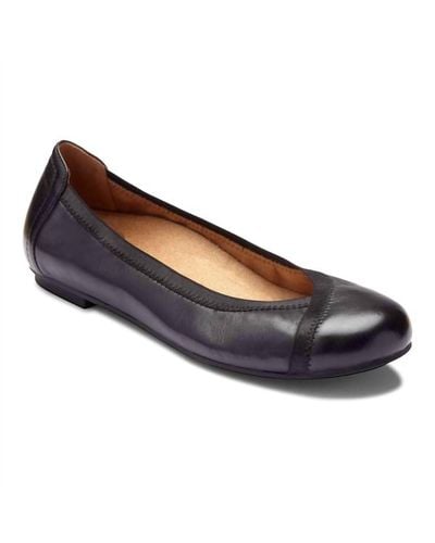 Vionic Spark Caroll Ballet Flat Shoes - Medium Width - Blue