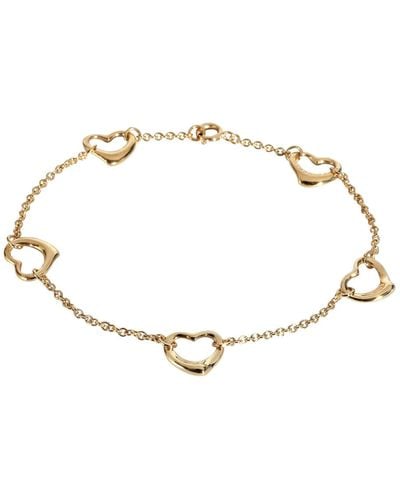 Tiffany & Co. Elsa Peretti Open Heart 5 Station Bracelet - Metallic