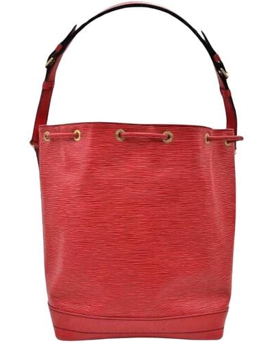 Louis Vuitton Noe Leather Shopper Bag (pre-owned) - Red