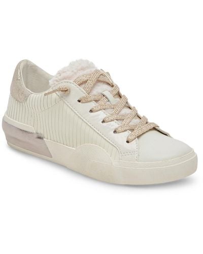 Dolce Vita Zina Plush Cushioned Footbed Lifestyle Fashion Sneakers - White