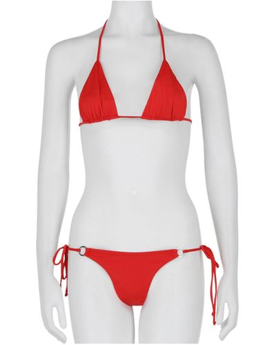 Off-White c/o Virgil Abloh Tie Bikini Set - Red