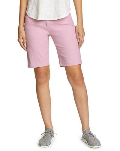 Eddie Bauer Rainier 5-pocket Bermuda Shorts - Pink
