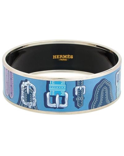 Buckle Bracelet in Silver by Hermes Paris  Selected Items