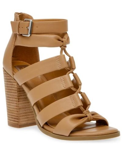 DV by Dolce Vita Billy Faux Leather Strappy Gladiator Sandals - Brown