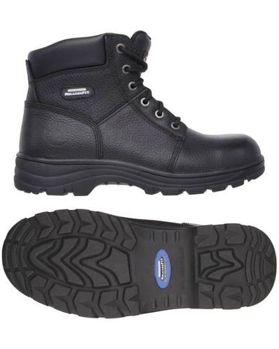 Skechers Workshire St Ankle Boot - Medium Width - Black