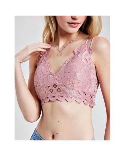 anemone-designer Lace Bralette - Pink