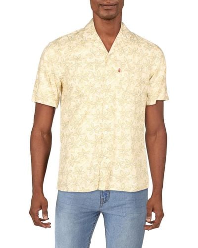 Levi's Printed Collared Button-down Shirt - Blue