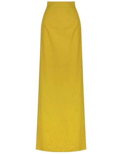 SWF Pencil Maxi Skirt - Yellow