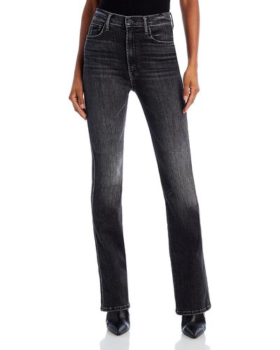 Mother High Rise Faded Bootcut Jeans - Blue